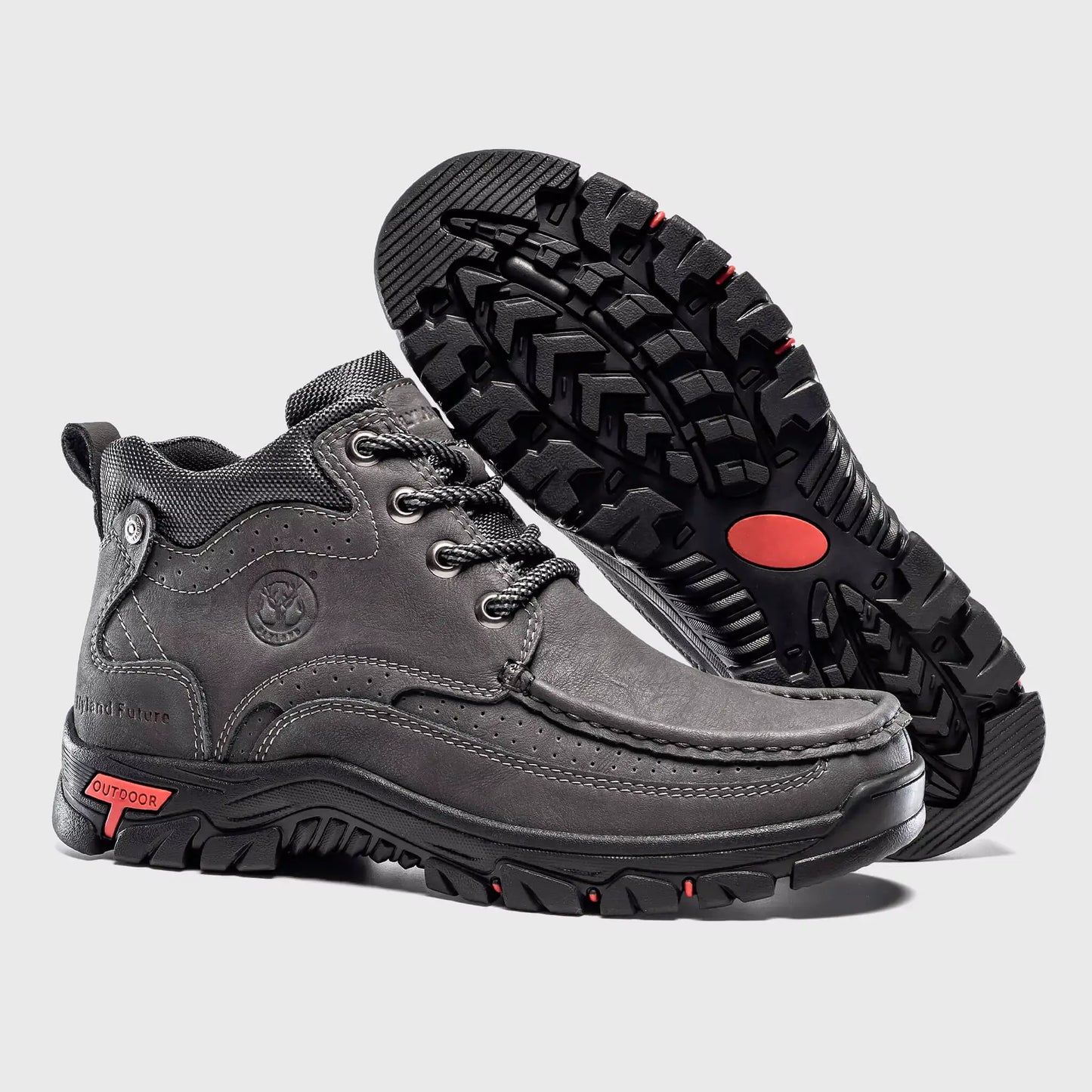 Durable rubber sole of Flyland modern sneaker boots Land2511 providing shock absorption.